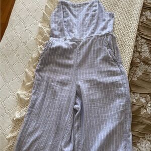 Striped Blue Jumpsuit